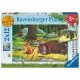 Ravensburger puzzel 2x12 stukjes 3+ De Gruffalo in het donkere bos